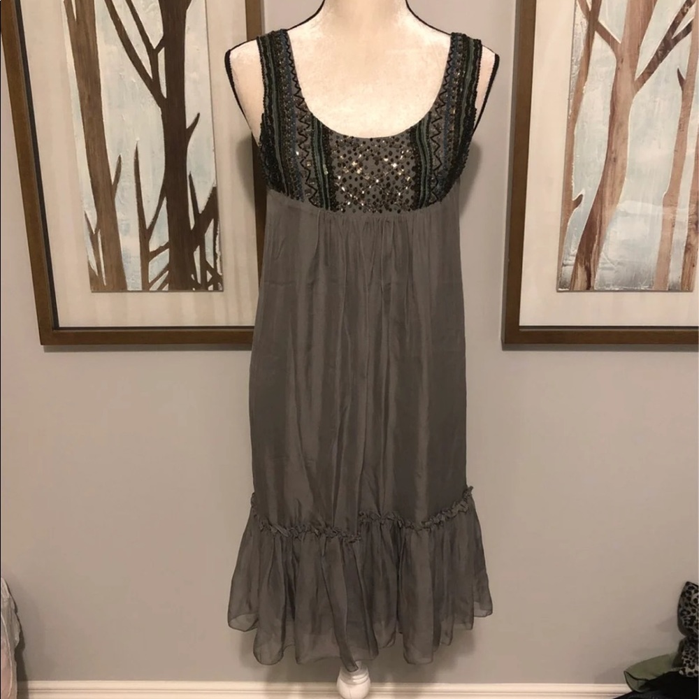 NWT Beaded Top Babydoll Dress Small